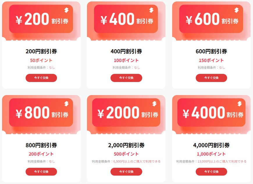 割引券とポイント